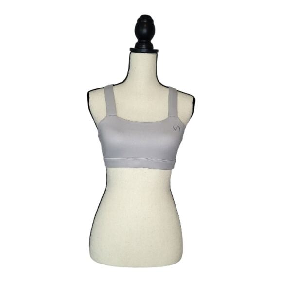 tlf Other - TLF Apparel Diamond 2.0 Sports Bra Crisscross Back Grey Medium Activewear Top